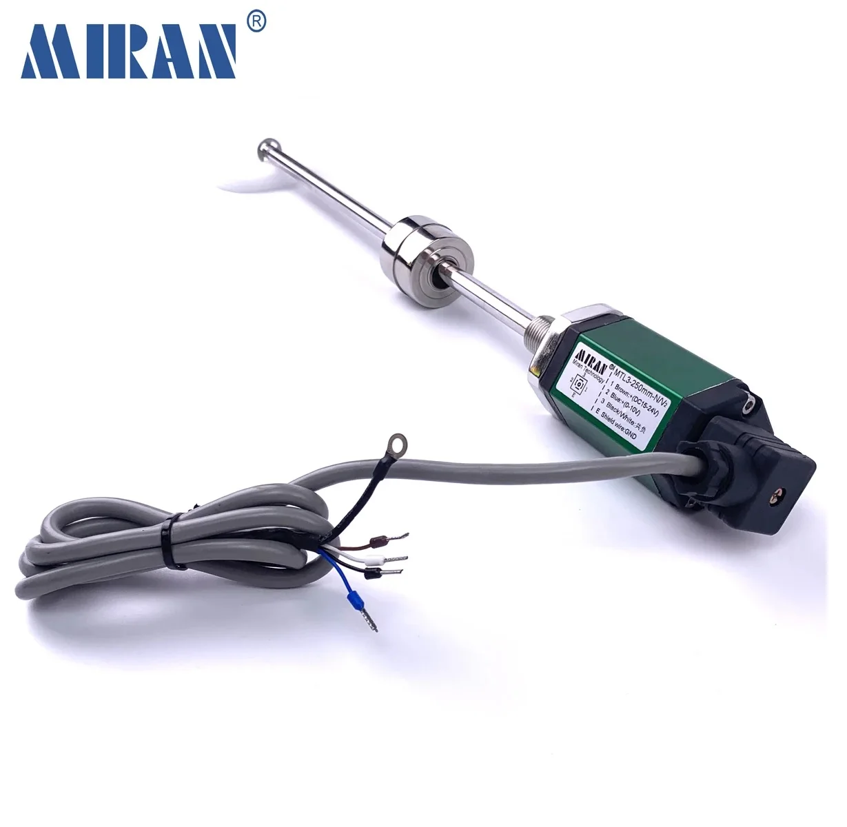 Miran Liquid Level Sensor RS485 Output MTL4 80mm-350mm Magnetostrictive Displacement Transducer Modbus RTU Type