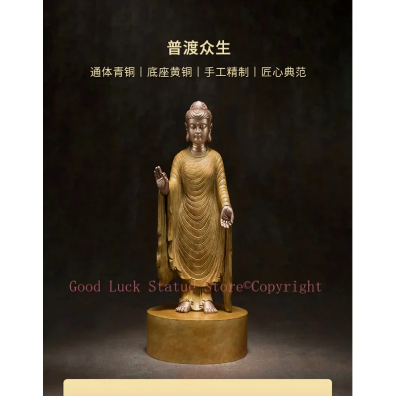 Asia Thailand Buddhism high grade bronze sculpture Dharma Shakyamuni Tathagata decorative Buddha God statue HOME living ROOM