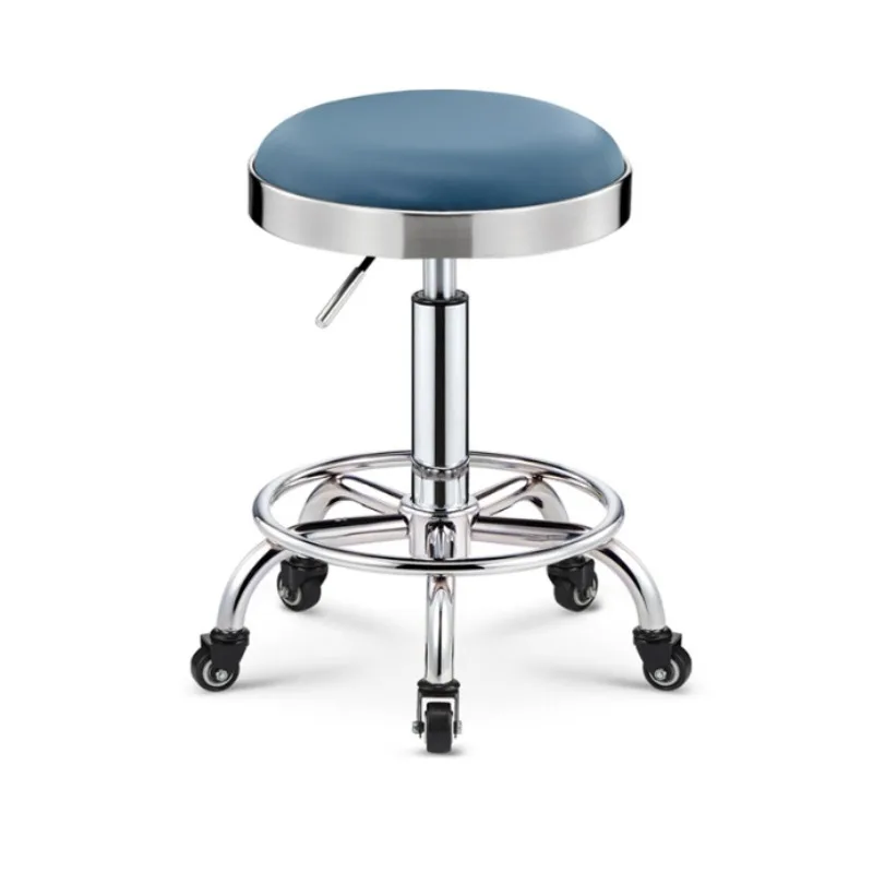 Stylish Barber Chair, Height-Adjustable Salon Stool, Rotating Nail Salon Seat, Ergonomic Hairdressing Bar Stool