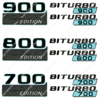 Glacier Blue ABS 700 800 900 ROCKET EDITIN BITURBO 700 800 900 Emblem Car Fender Trunk Sticker For G Class G700 G900 W463 W464