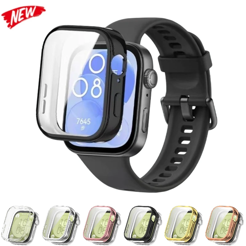 

Soft TPU Case for Huawei Watch Fit 3 All-inclusive Cover Accessories for Huawei Watch Fit 3 Anti-fall Protective Screen Cover