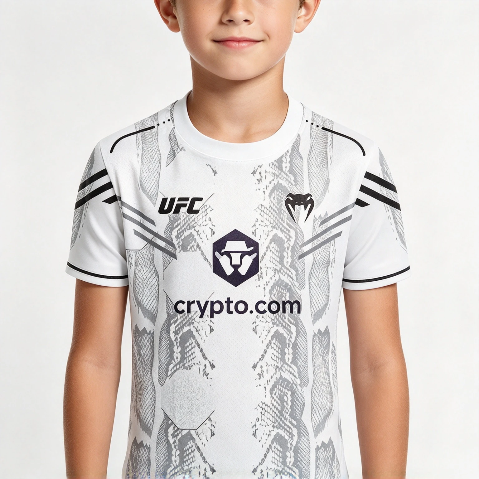 Neu eingetroffen: Kinder- und Herren-UFC-Box-T-Shirt, schnelltrocknend, alle Größen, Kurzarm, Rundhalsausschnitt, für Boxtraining und Fitness.