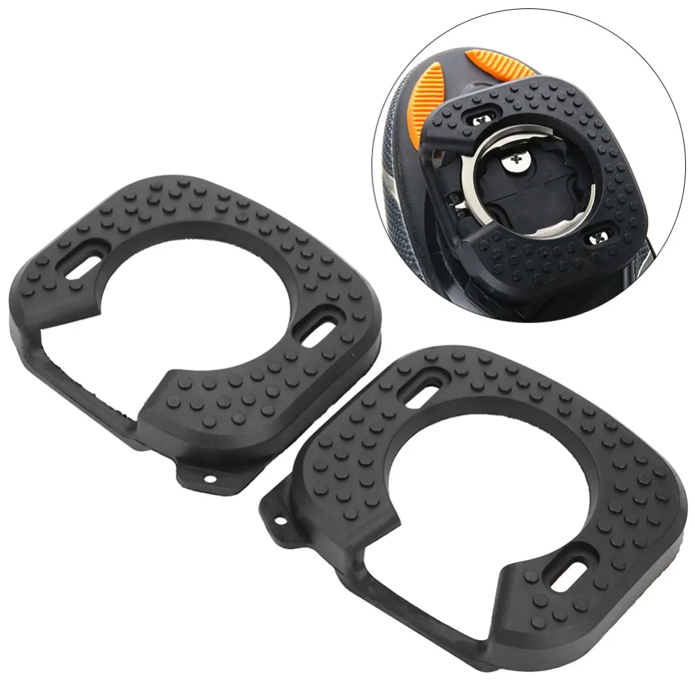 1 Pair Rubber Cycling Shoes Cleat with 4 Screws Easy Installation Pedal Cleat Covers for For Speedplay Zero /Light Action
