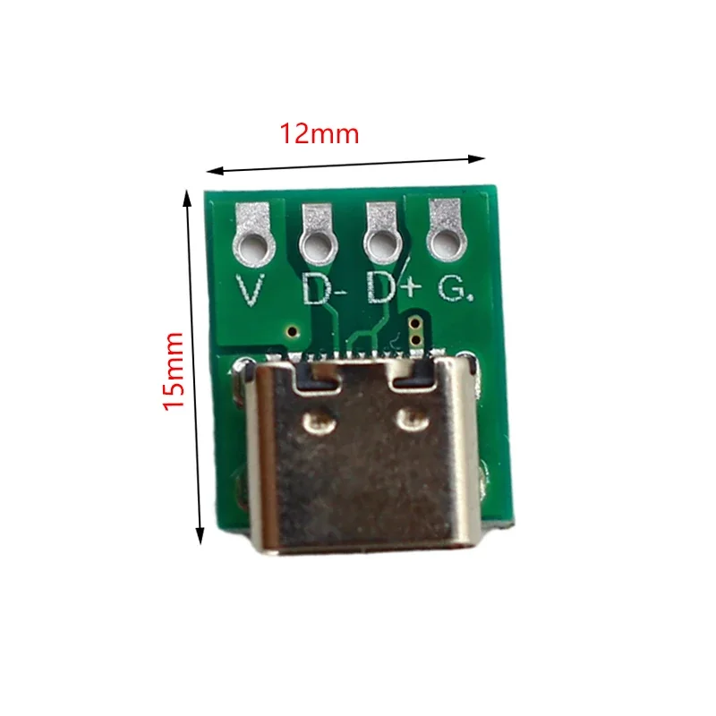 10/5/1Pcs USB 3.1 Type C Connector 16 Pin Test PCB Board Adapter 16P Connector Socket For Data Line Wire Cable Transfer