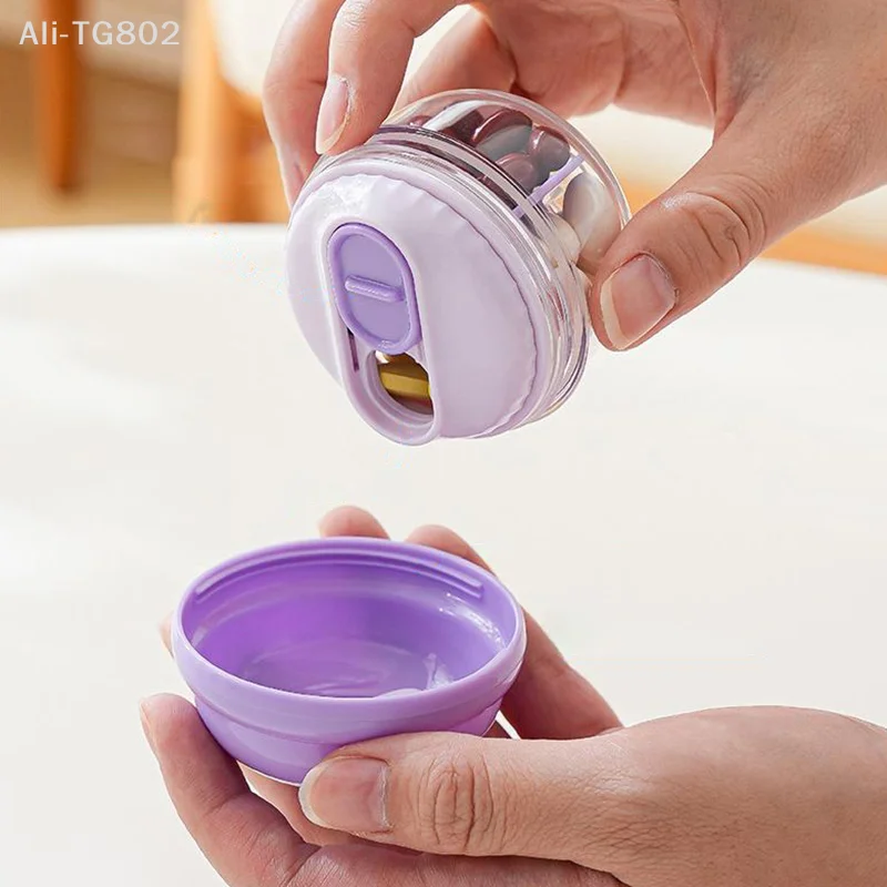 4 Grids Portable Small Pill Organizer Box Travel Weekly Pocket Pill Case Holder Plastic Container for Medicine Storage
