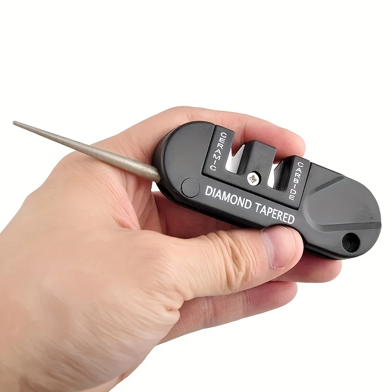 4-in-1 Portable Sharpening Tool, Knife Sharpener For Outdoor Camping And Hiking image 6