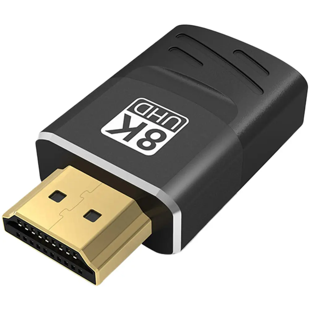 Mini Extension Converter Adapter Male to Female Connector Aluminum Alloy Housing Compatible with TV Laptop Pc Monitor