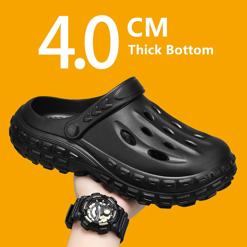 New EVA Men's Slippers Summer Outdoor Beach Men Sandals Comfortable Soft Men Garden Shoes Lightweigh Men Indoor Slippers
