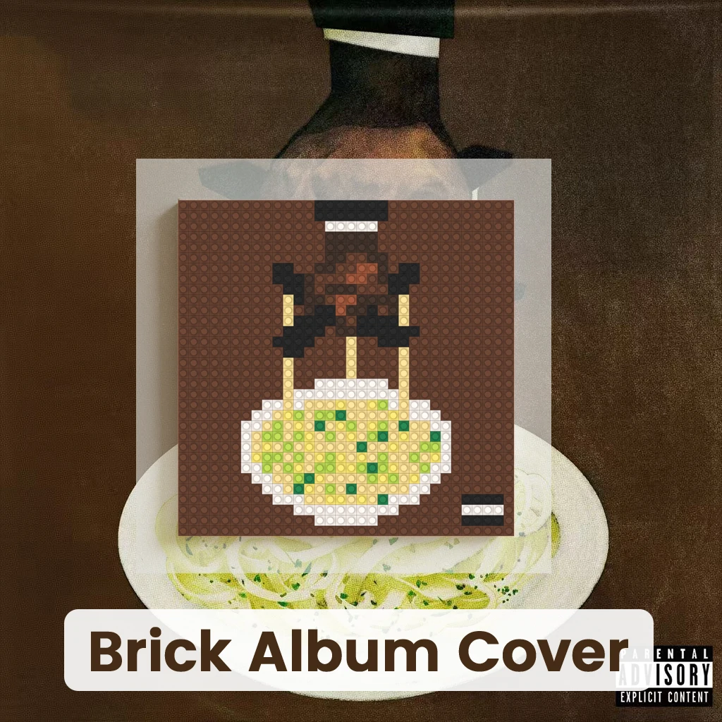 Freddie Gibbs & The Alchemist Poster Hip Hop Rap Album Cover Mosaic Painting MOC Building Brick Pixel Art DIY Poster