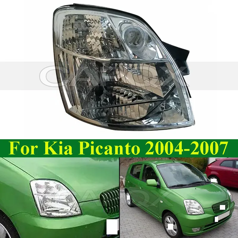 

CAPQX Галогенный передний бампер, головной светильник, фара для Kia Picanto 2004-2007, фара, передний указатель поворота, лампа