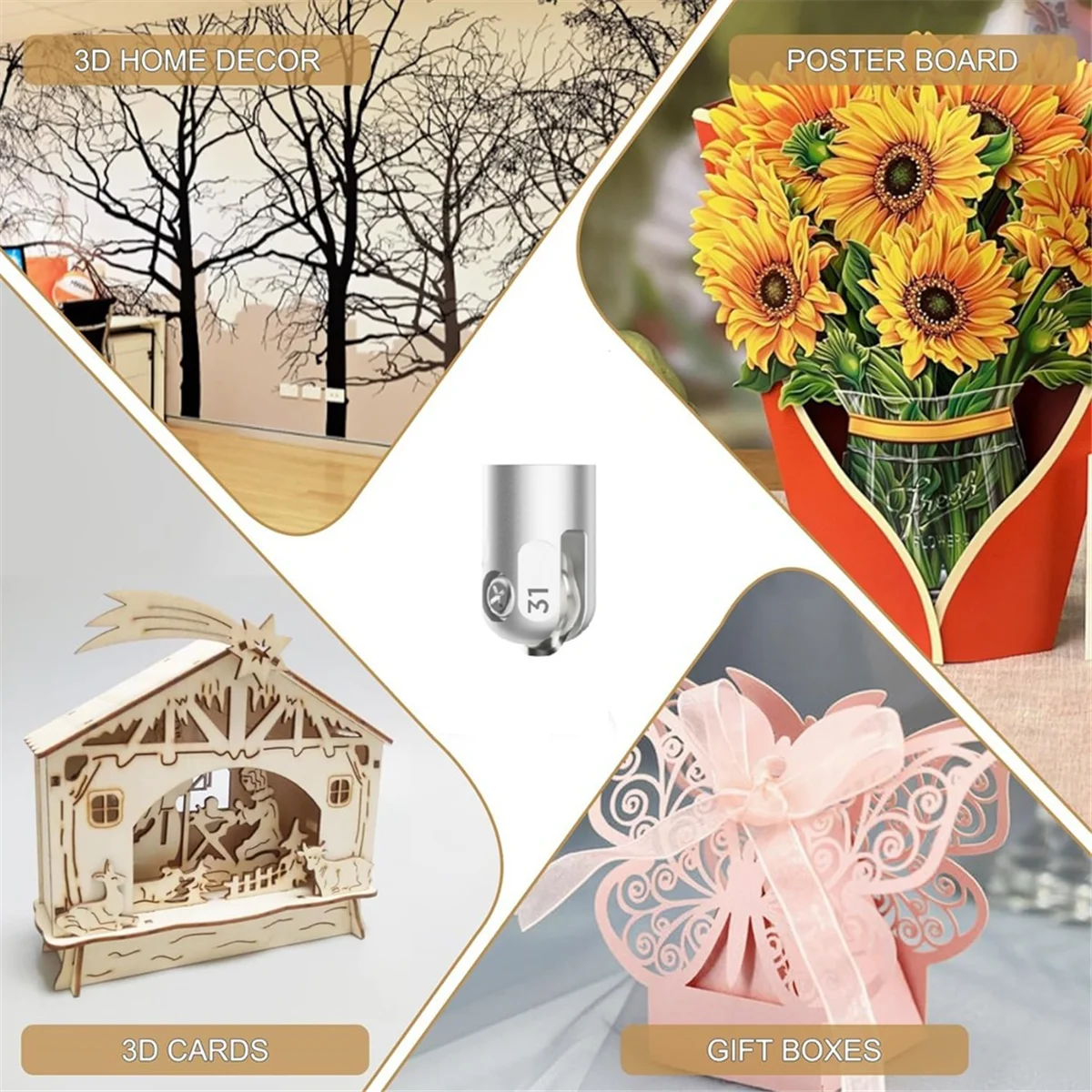 شفرة مموجة لصانع/صانع 3، قطع الفينيل، مكواة لآلة القطع (طرف الشفرة فقط)