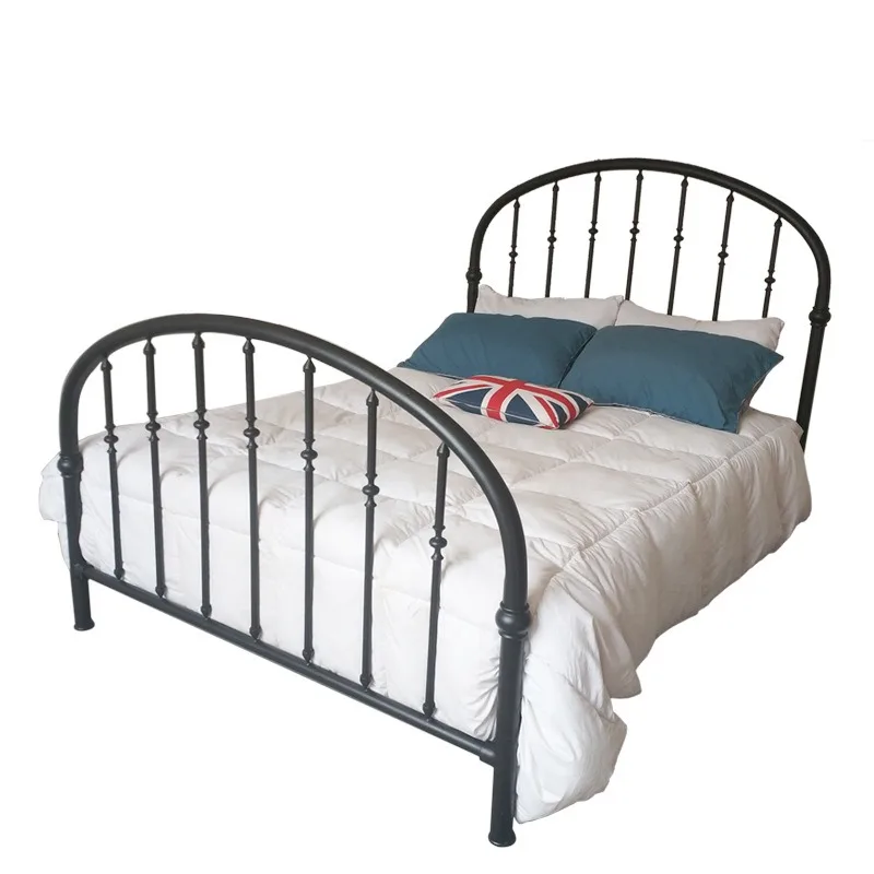 

Light luxury ins Internet celebrity iron bed single European iron shelf bed