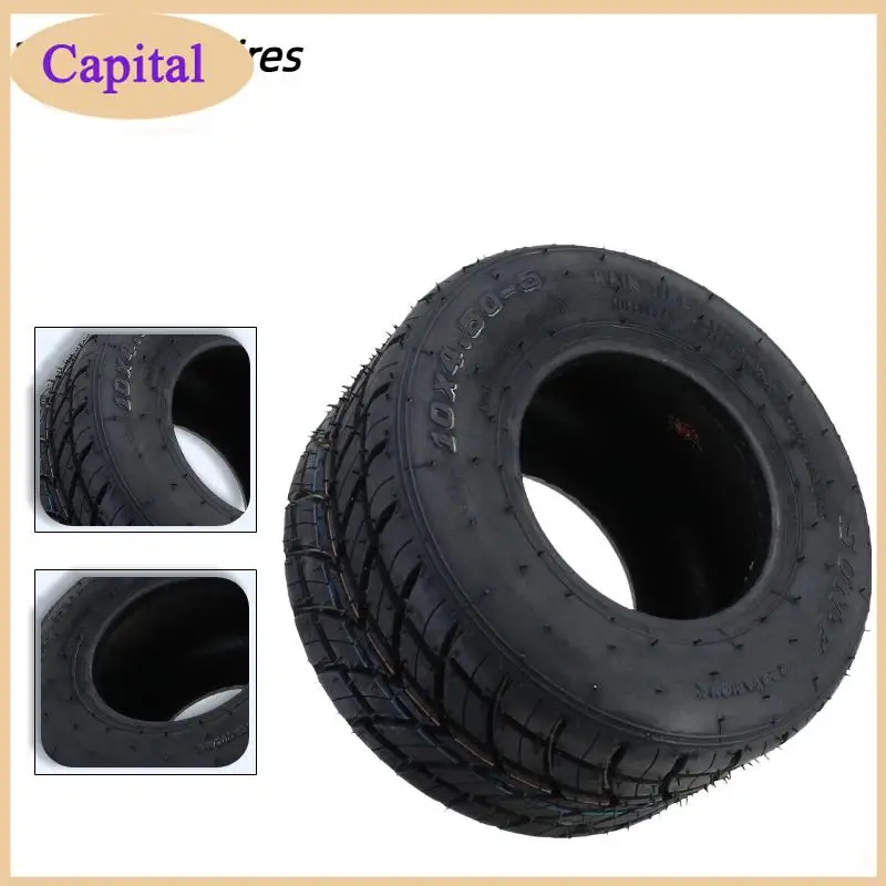 Front 10x4.50-5-inch tubeless rain tires suitable for off-road drifting kart accessories