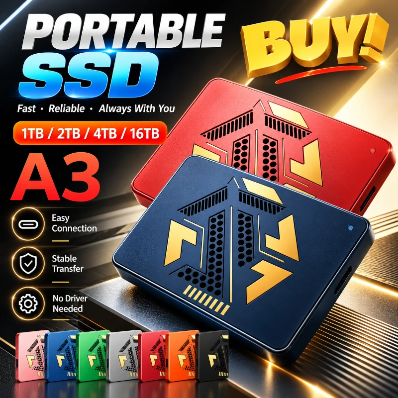 New High-Speed Transfer A3 Series Elements External Hard Drive USB3.0  On-the-Go Portable HDD 1TB 2TB 4TB