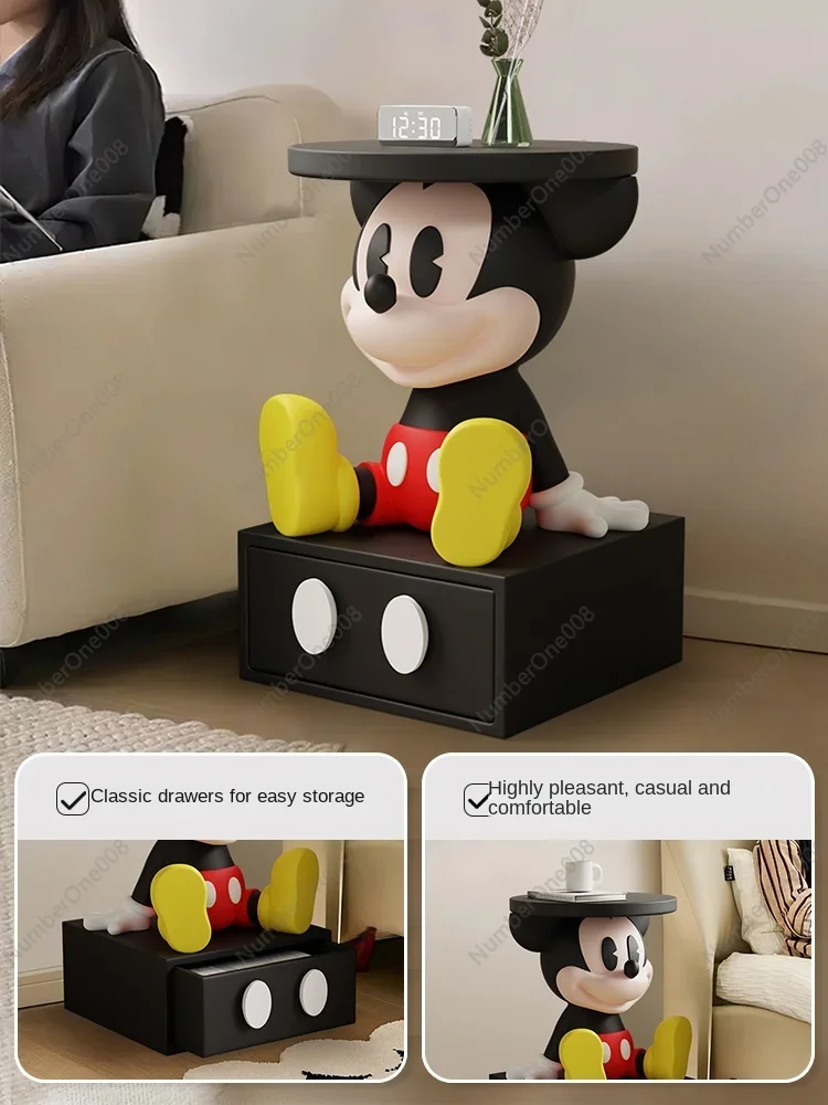 Cartoon  Creative Bedroom Cute Bedside Table Children's Bedside Storage Sofa Side Cabinet Simple Modern Shelf