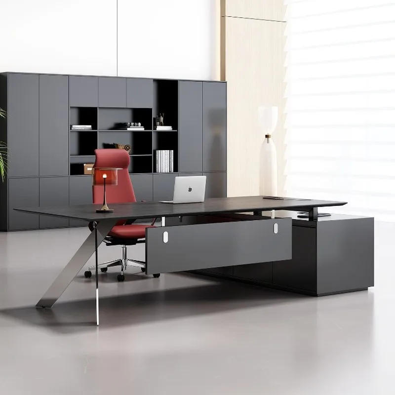 CEO Desk,Boss Table,X Mirrored Table Legs, Executive , Large  , Manager ,