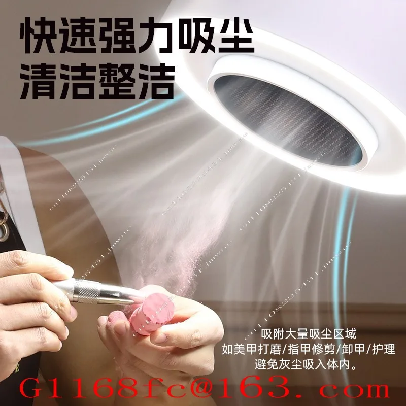 Top suction third-generation nail cleaner, lighting fill light vacuum, nail holder, desktop vacuum cleaner