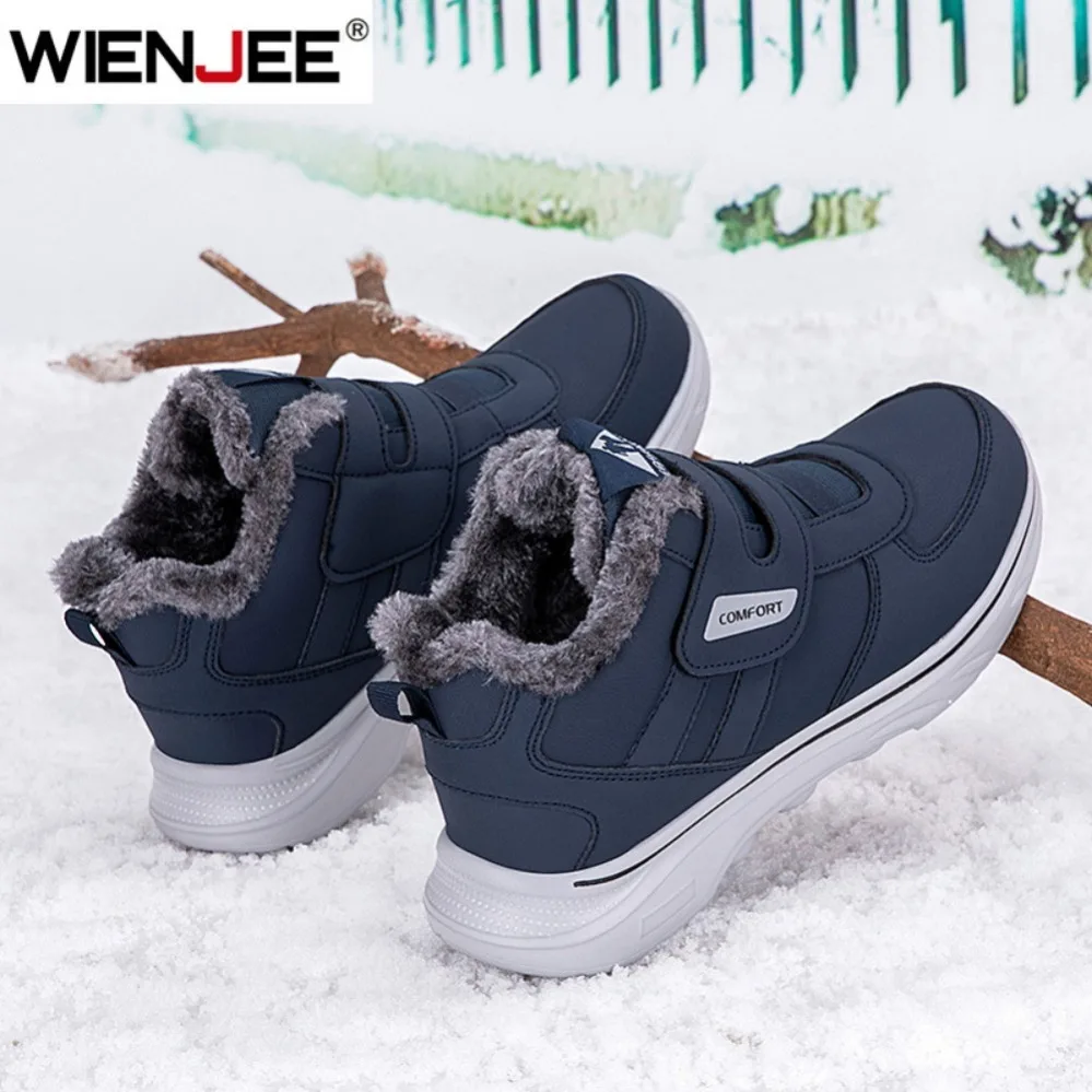 الشتاء جراحة العظام أقدام واسعة تورم المشي أحذية رجالية سميكة أفخم الدافئة الرجال الثلوج الأحذية خفيفة الوزن الكاحل في الهواء الطلق الأحذية القطنية #3