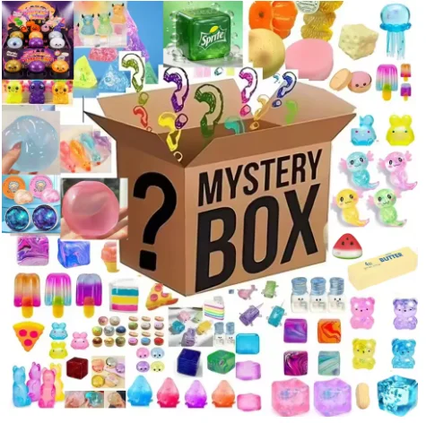 New NeeDoh Schylling Squeez Toy Squishy Blind Box Multi Slow-Rising Squishy ADHD Stress Relief Fingertip Toy Mystery Box Gift