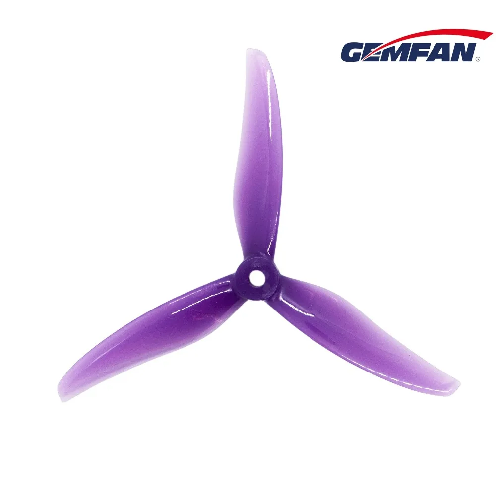 2 Pairs GEMFAN Hurricane 5236 3-Blade PC Props - 5.2Inch, CW/CCW for FPV Drones (Brushless Motor)