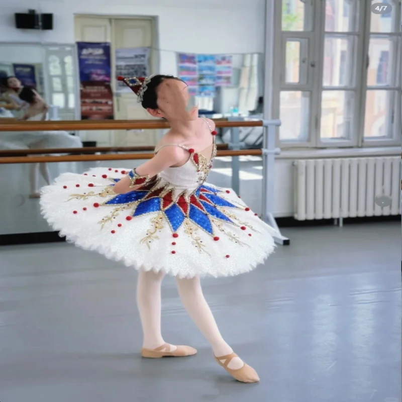 Children's Clown Ballet Performance Tutu Dress Adult Ballet Puffy Tulle Skirt Recital Costume children's  performance  costumes
