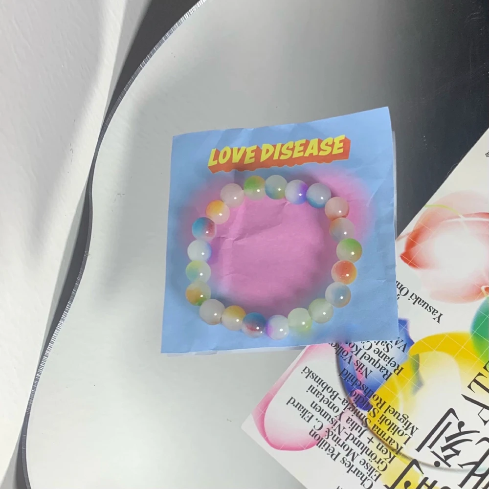 1 قطعة جديد بسيط الخرز كريستال سوار للنساء الفتيات الكورية Ins الأبيض اليشم بودي الجذر أساور الصداقة مجوهرات هدايا