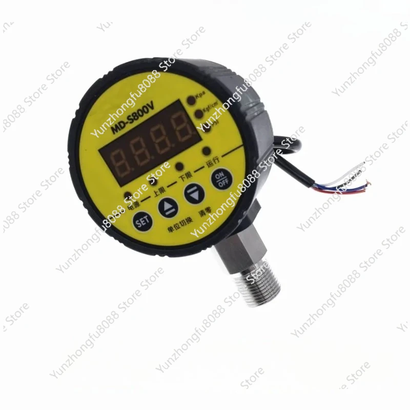 

MD-S800V Intelligent Digital Vacuum Gauge -0.1~0MPa(-100~0KPa) Negative Pressure Controller