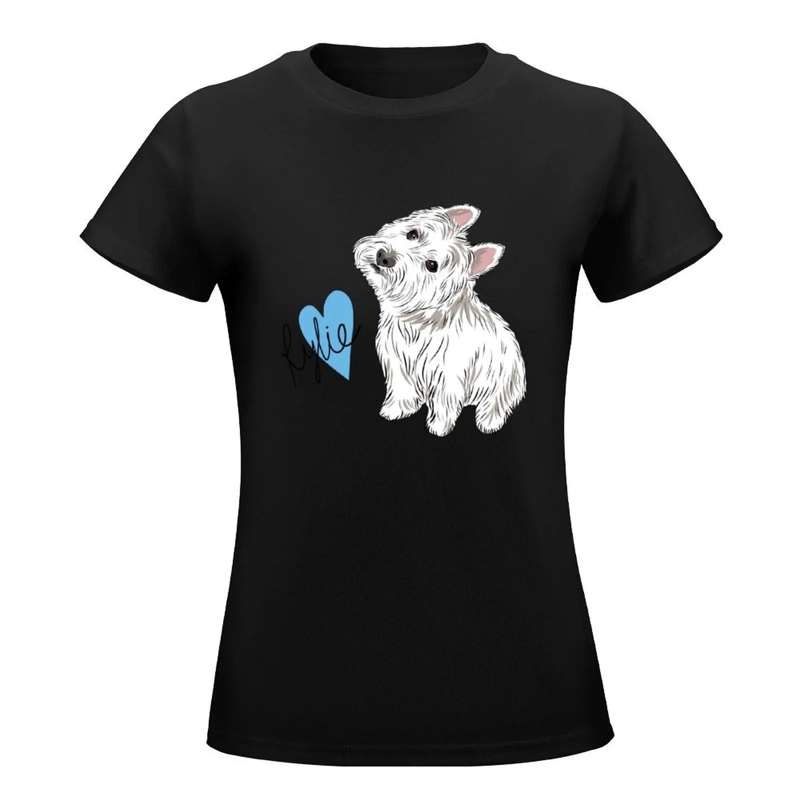 Rylie the Westie T-Shirt tees summer top aesthetic clothes vintage clothes workout shirts for Women loose fit