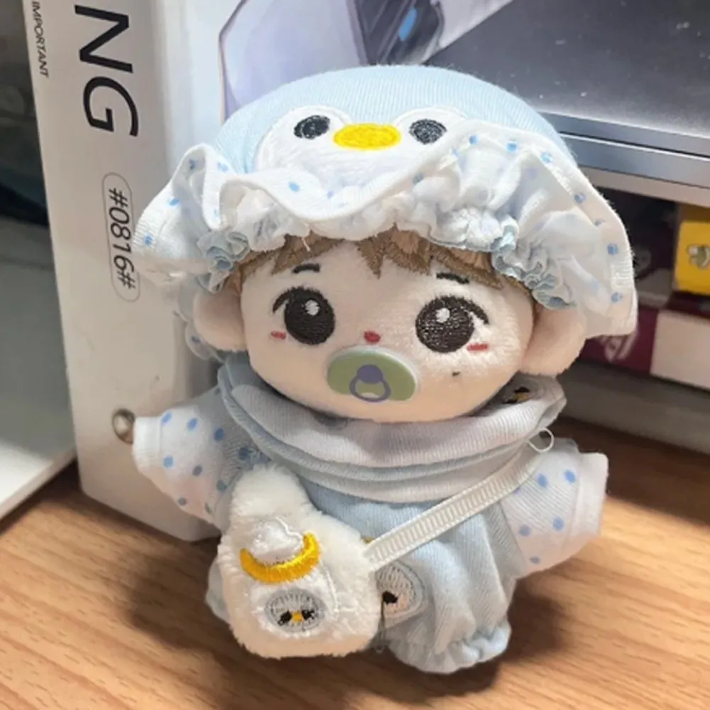 

1 set Penguin Baby 10cm Cotton Doll Clothes Cartoon Outfit Cotton Doll's Clothes Set Cute Mini 10cm Doll Clothes Children's Gift