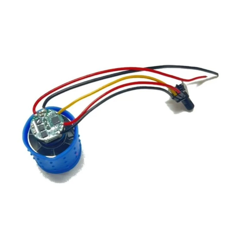 DC 9V 12V 24V 100000RPM Ultra-high Speed BLDC 3-Phase Brushless Motor Equipped W/ Driver CNC Aluminum Alloy Impeller Ducted Fan