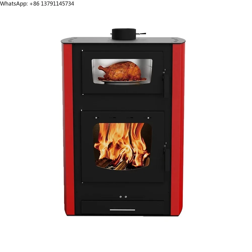 European Style  Wood Burning Stove Wood Stove With Oven and Water Heater Wood Boiler Stove for Cooking