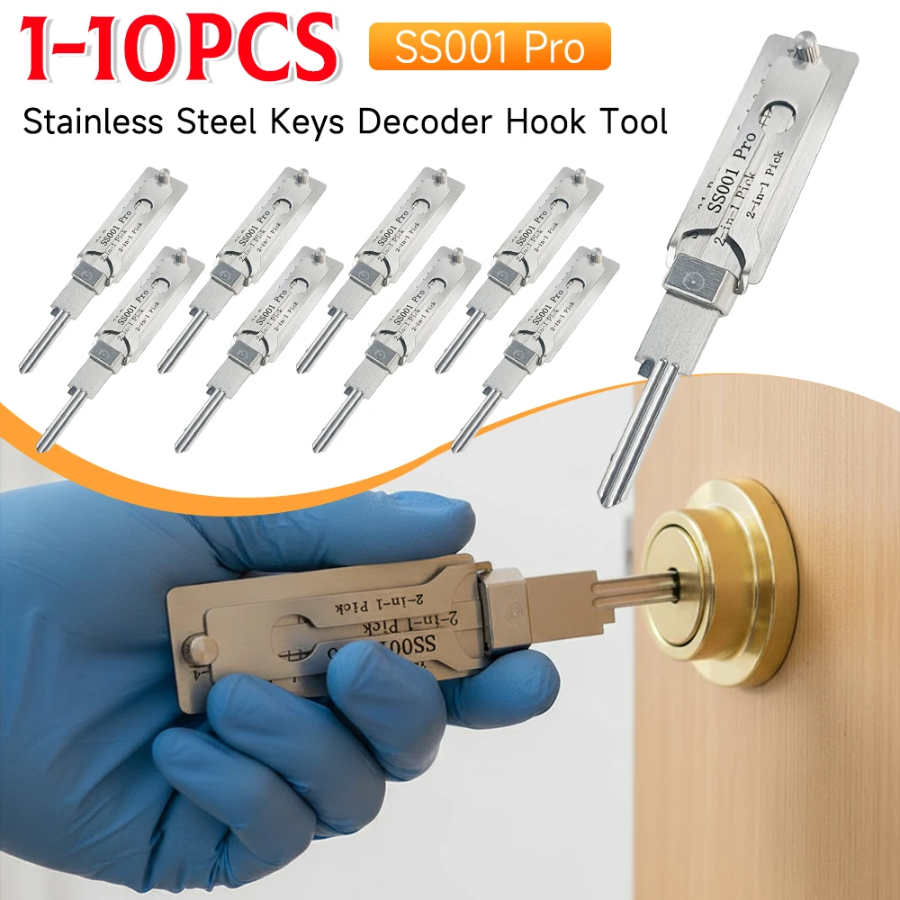 Lockpicking Lock Decoder SS001 O-ring Pickup Kit Pick Locksmith Tools Key Decoder Precision Hook Door Maintenance Repair Tools