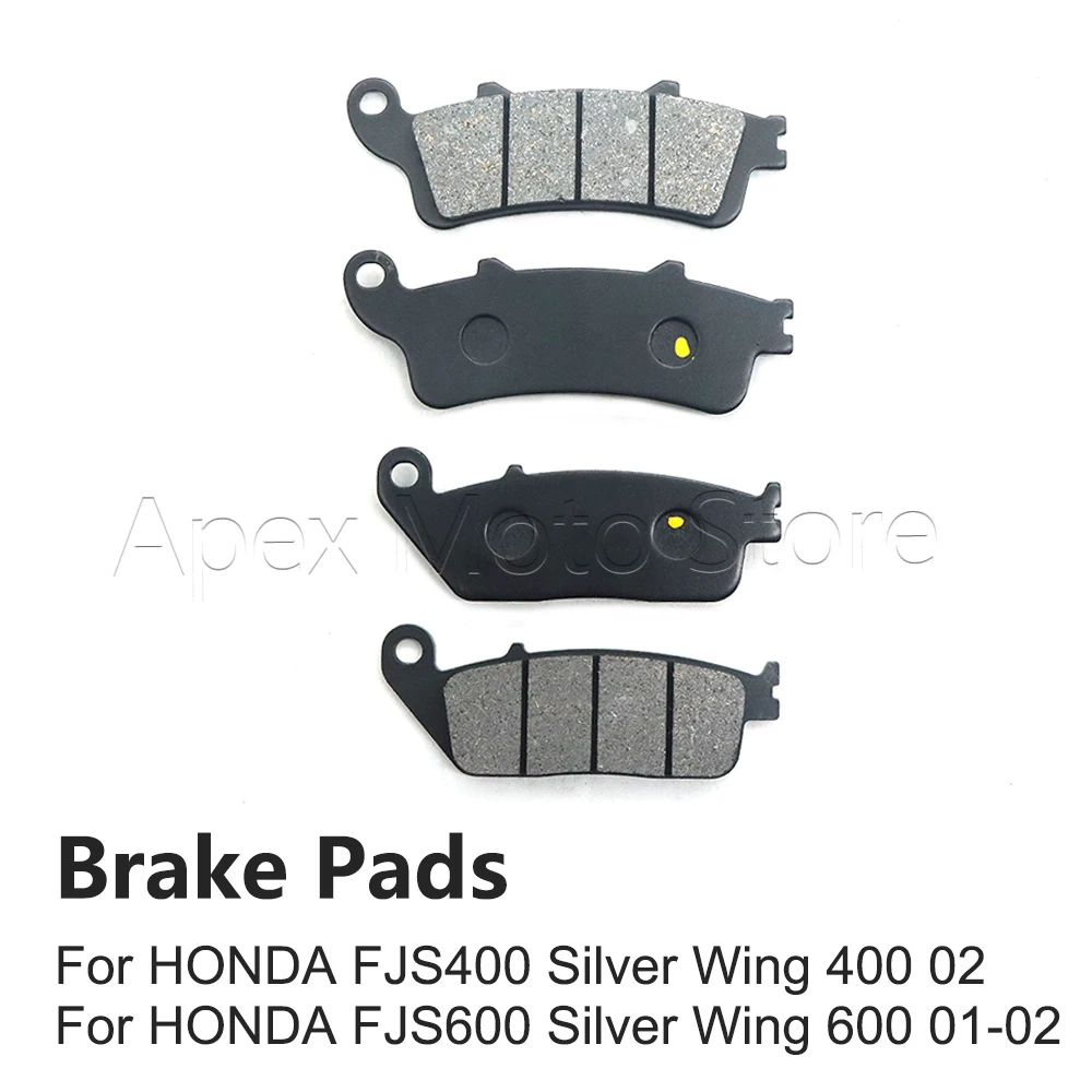 For HONDA FJS400 FJS600 Silver Wing 400 600 FSC600 FJS400A FJS400D FJS600 A D 2002-2013 Motorcycle Front Rear Brake Pads