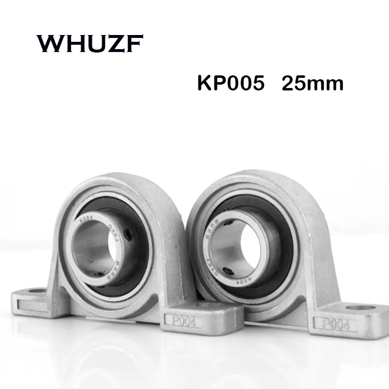 

2Pcs KP005 KFL005 25mm Bore Zinc Alloy Inner Ball Mounted Pillow Block Insert Bearing KP005 KFL005 25MM rodamiento