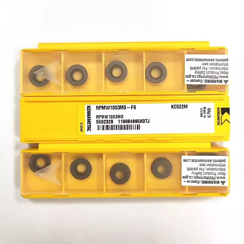 

KENNAMETAL RPMW1003MO-FS KC522M/RPMT1204MO-FS KC522M CNC turning tool blade carbide inserts 10PCS