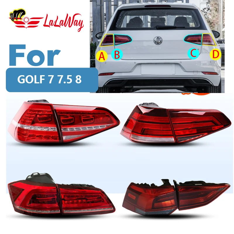 

For VW Volkswagen GOLF 7 7.5 8 2014 15 16 17 18 19 20 21 2022 Rear Headlight Housing Light Lamp Assembly Side Assembly