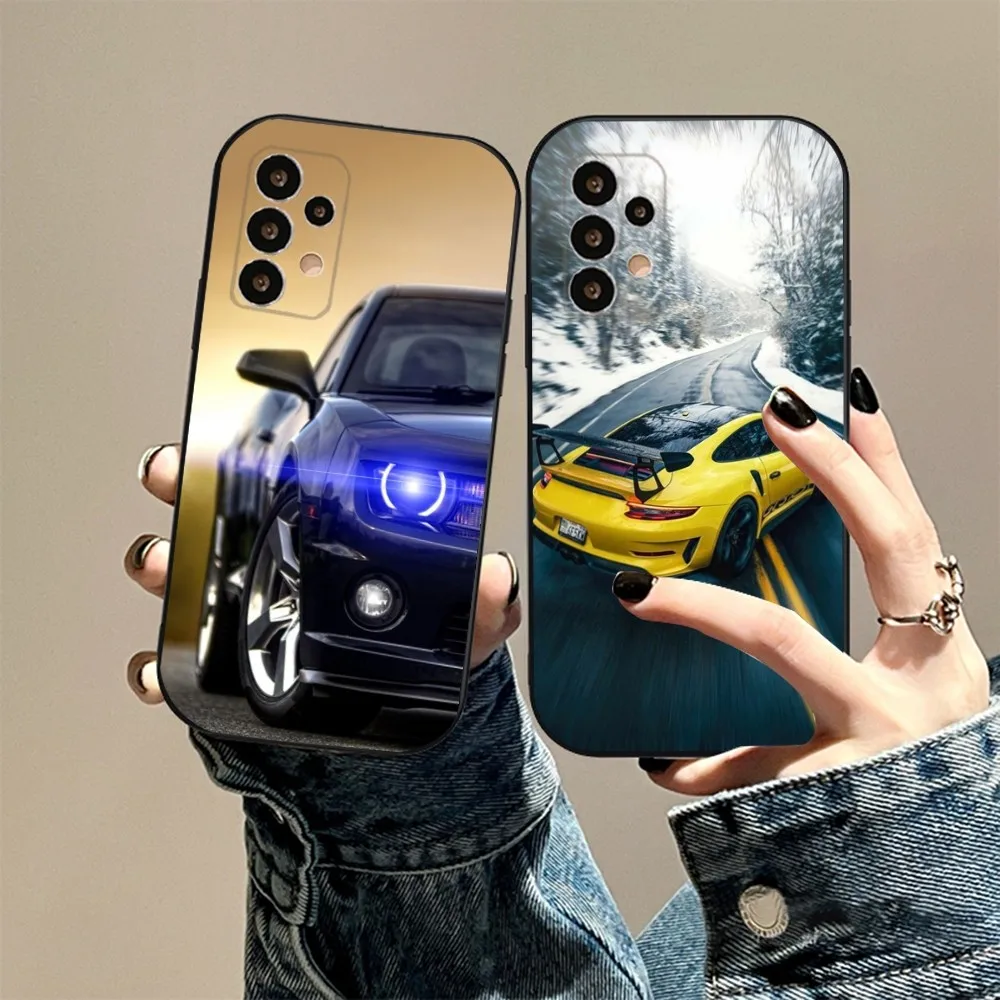 

black car for B-Bmw Phone Case For Samsung S24,23,23,22,30,21,10,9,Note20 Ultra,Lite,Ultra,5G,Plus,FE,Black Soft Case
