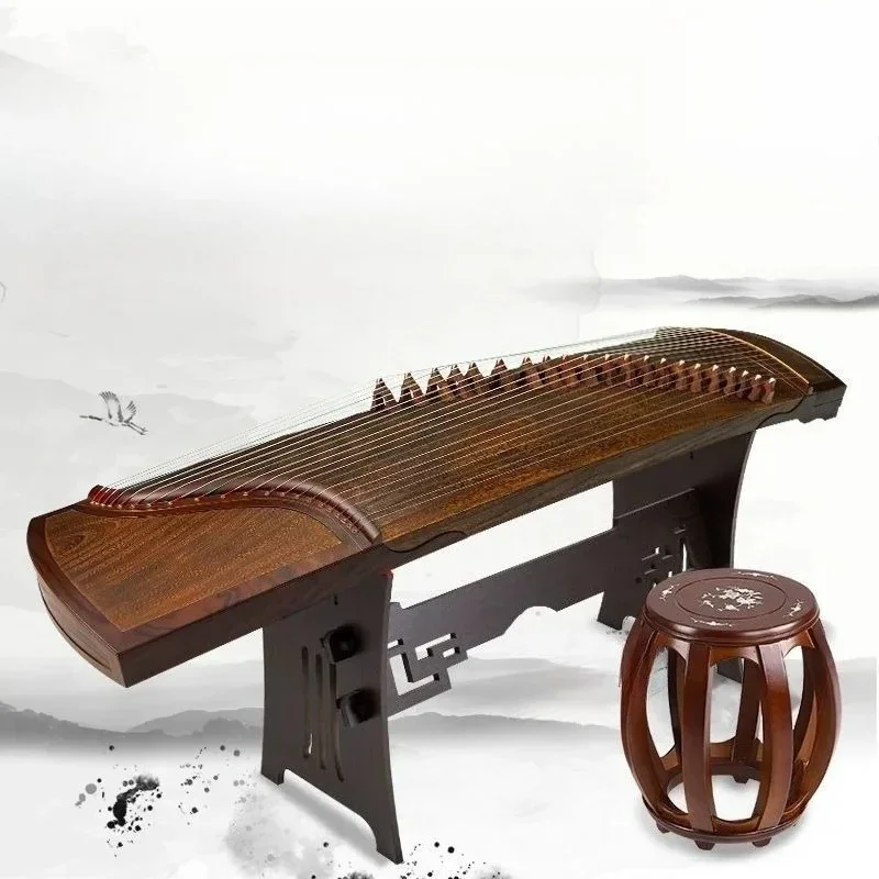 Playing the whole dug back piano, broad-leaved Dalbergia solid wood guzheng