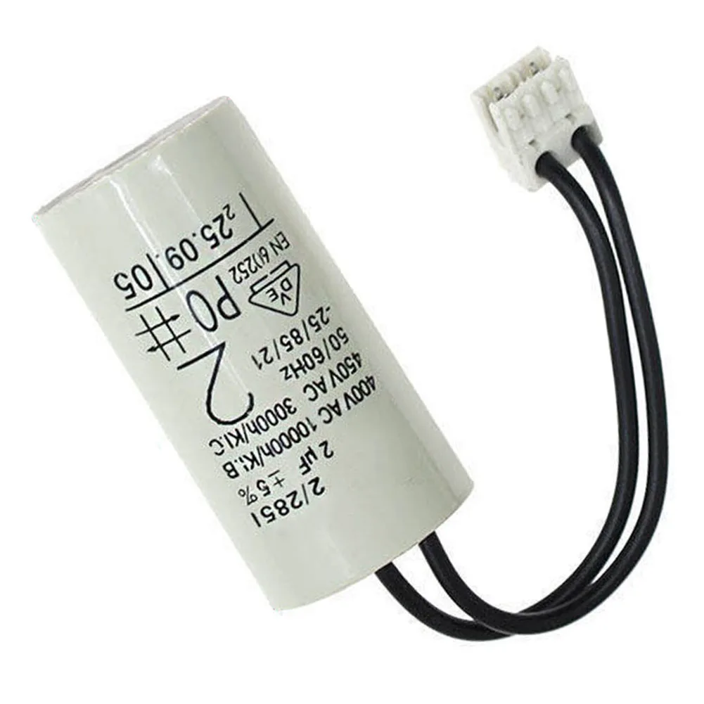 2uF Run Capacitor for Boiler Circulation Pumps Wall Mounted Water Pump Capacitor Compatible with For heating Units