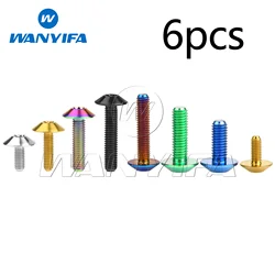 Wanyifa Titanium Bolt M5x12 15 20 25mm Torx T25 Head Screw for Bike Motorcycle 6pcs