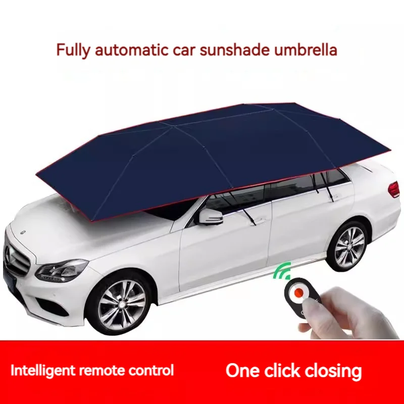 High quality protection cover universal automatic car sunshade roof folding umbrella shade with remote control