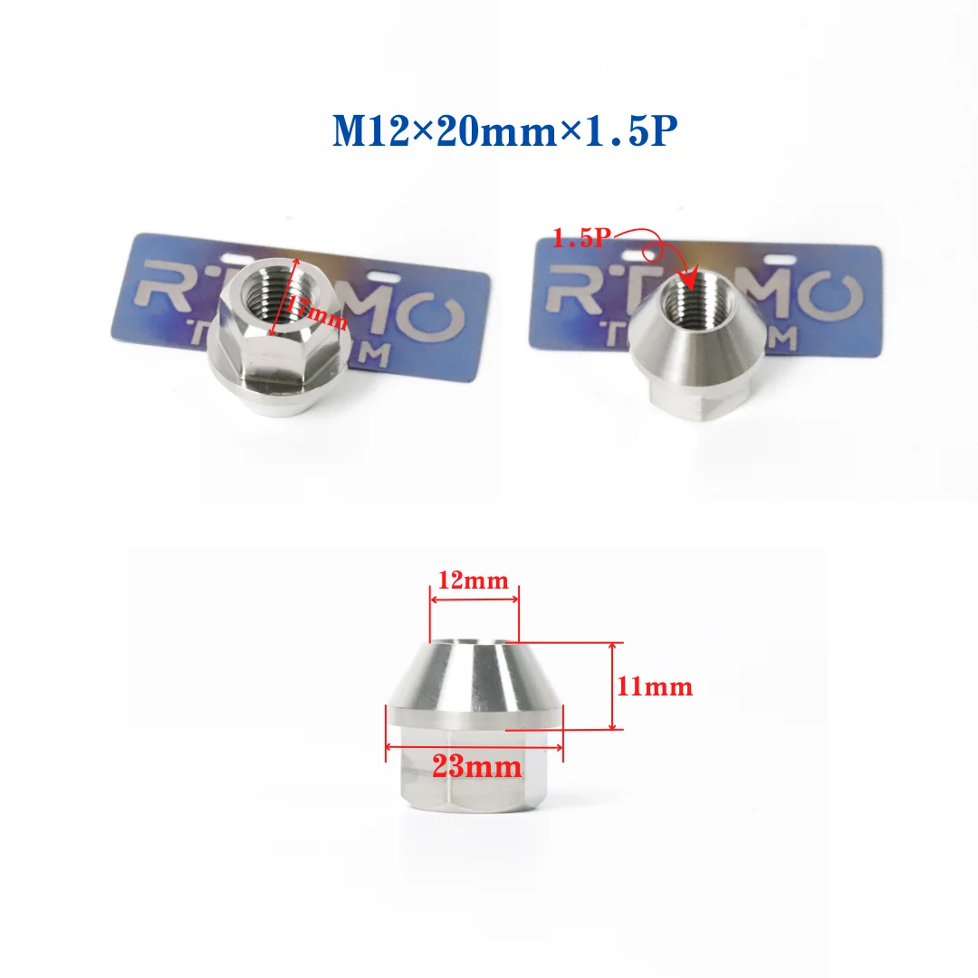 Зажимные Гайки RTAMO M12x20/45 из титанового сплава для замены на вторичном рынке Зажимные Гайки RTAMO M12x20/45 из титанового сплава для замены на вторичном рынке
