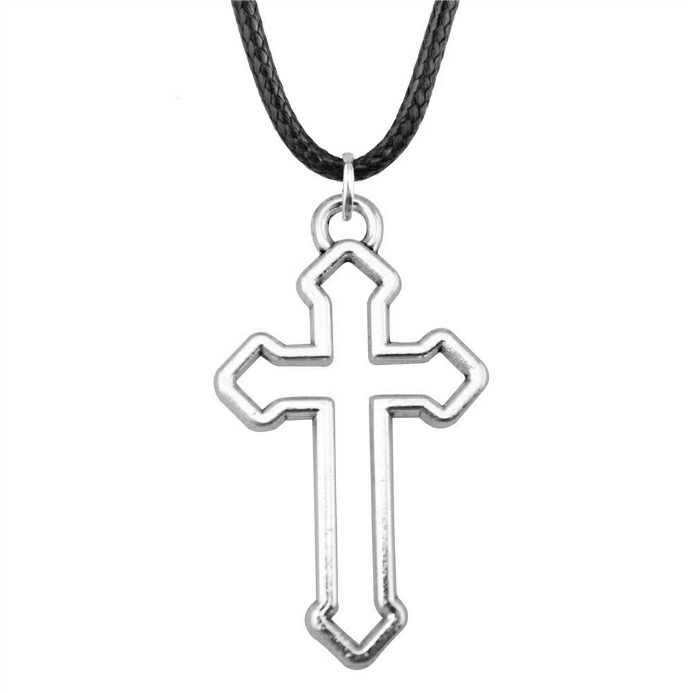 1pcs Cross Necklace For Women Car Accessories Jewelry Making Gift Chain Length 45+4cm