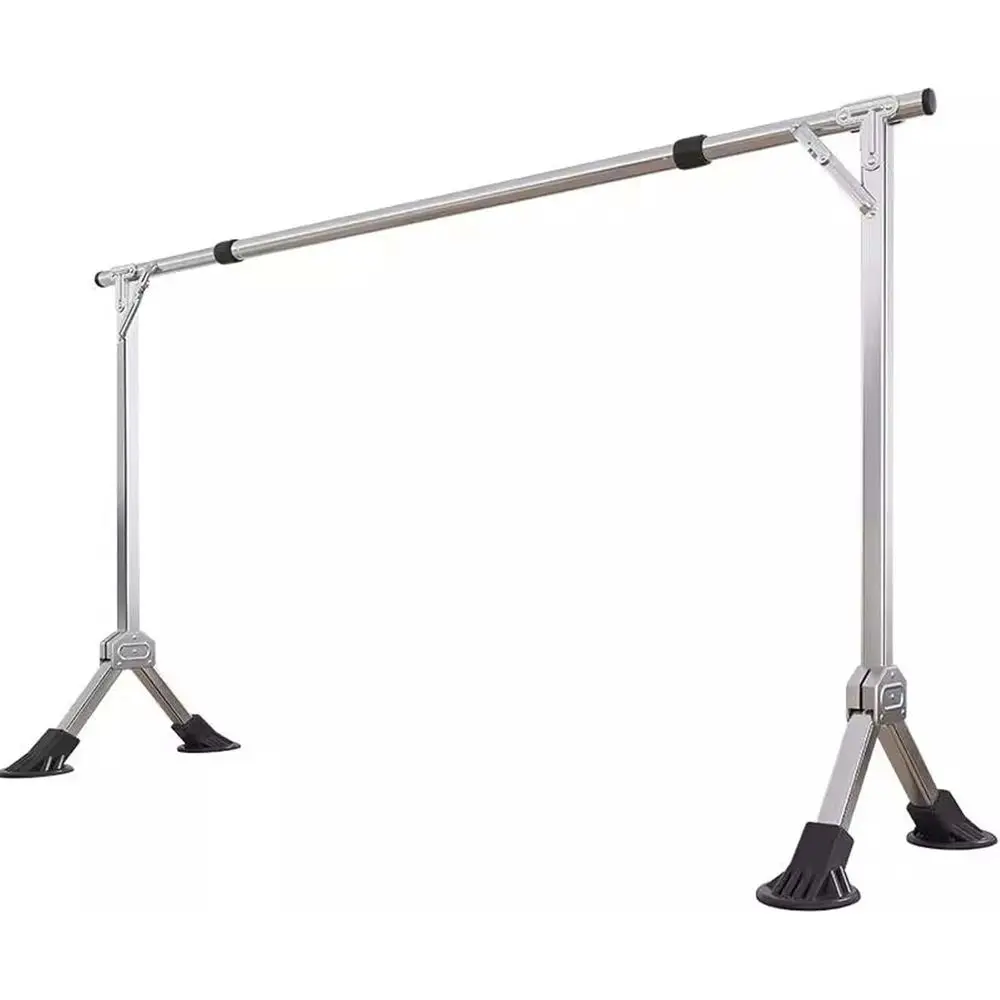 

Adjustable Stainless Steel Clothes Drying Rack with 20 Windproof Hooks, Compact Space-Saving Airer (120cm)