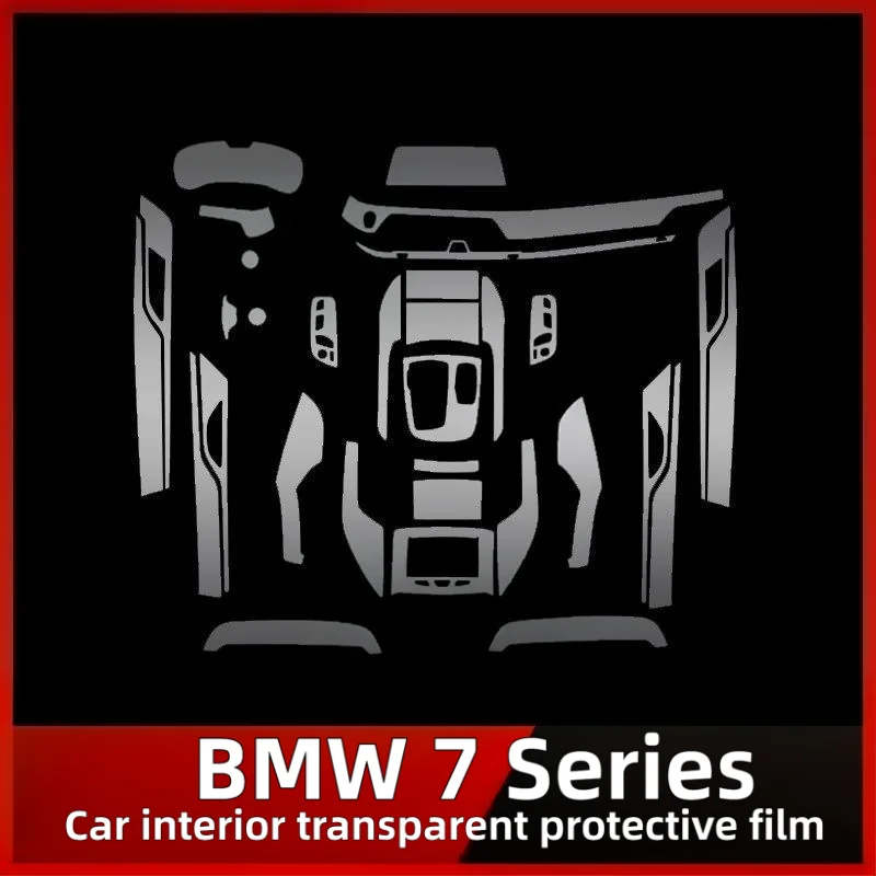 For 21 Model BMW 7 Series Interior Protection Film Navigation Central Control Screen Transparent Interior Protection Film
