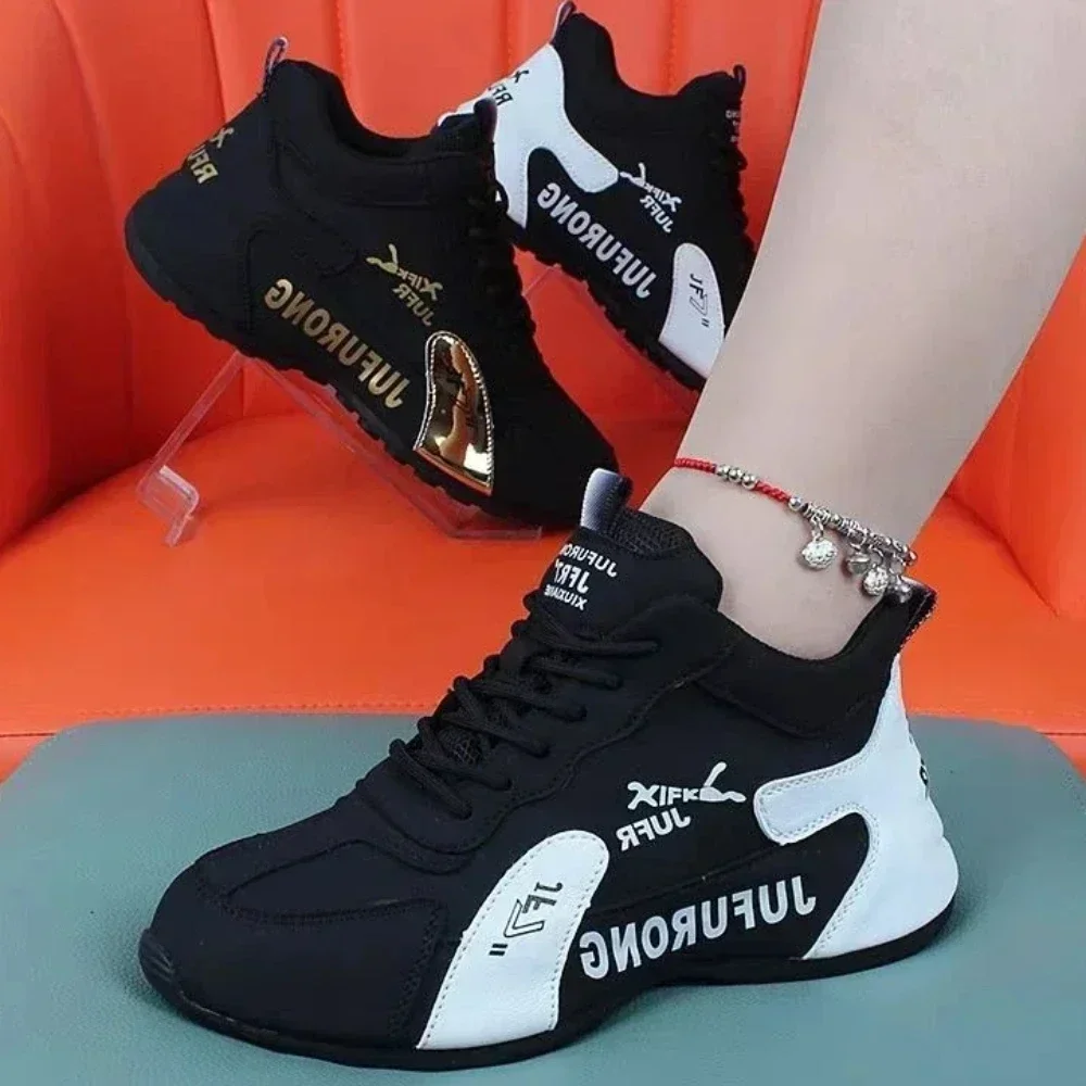 Sepatu untuk wanita musim panas baru bernapas wanita Lace Up olahraga Platform Sneakers wanita berjalan sepatu desainer Zapatos De Mujer