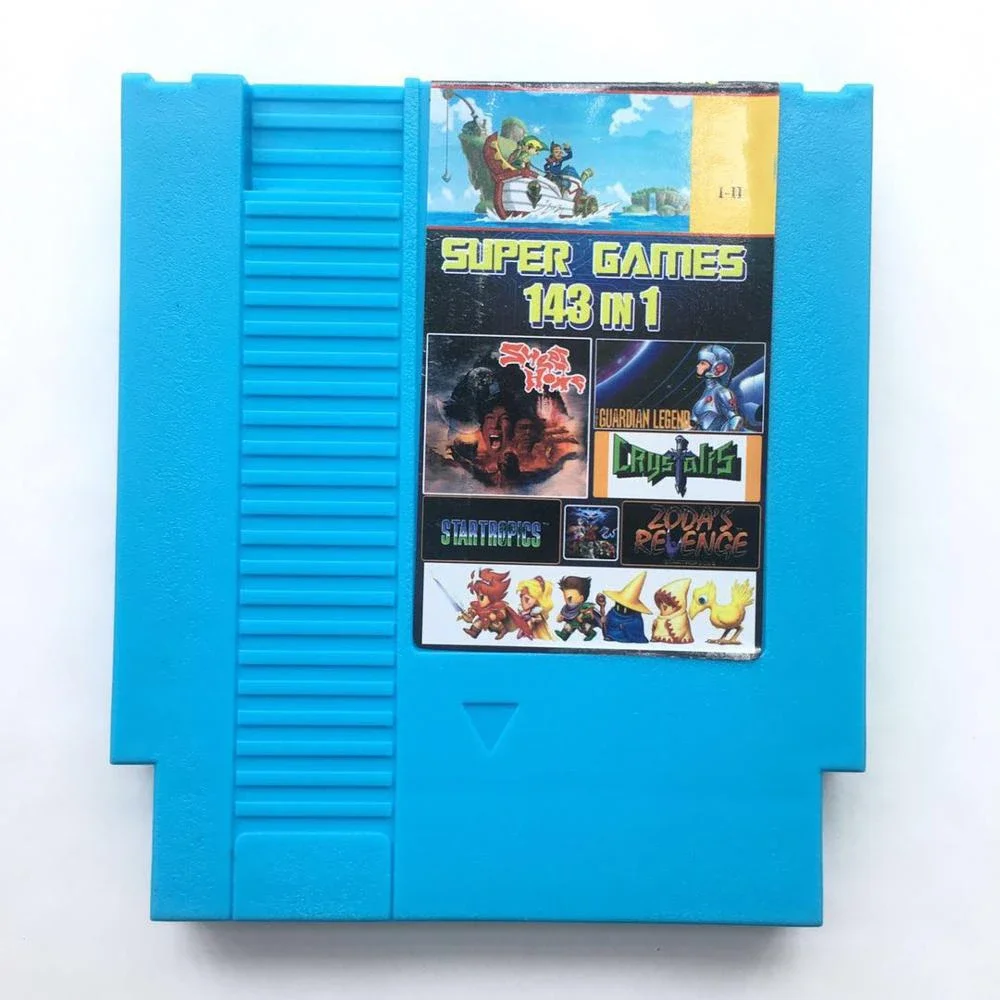 NES 143 in 1 Game Cartridge 72 Pin 8 Bit Best Game Card Classic For Video Games Console System Classic Card