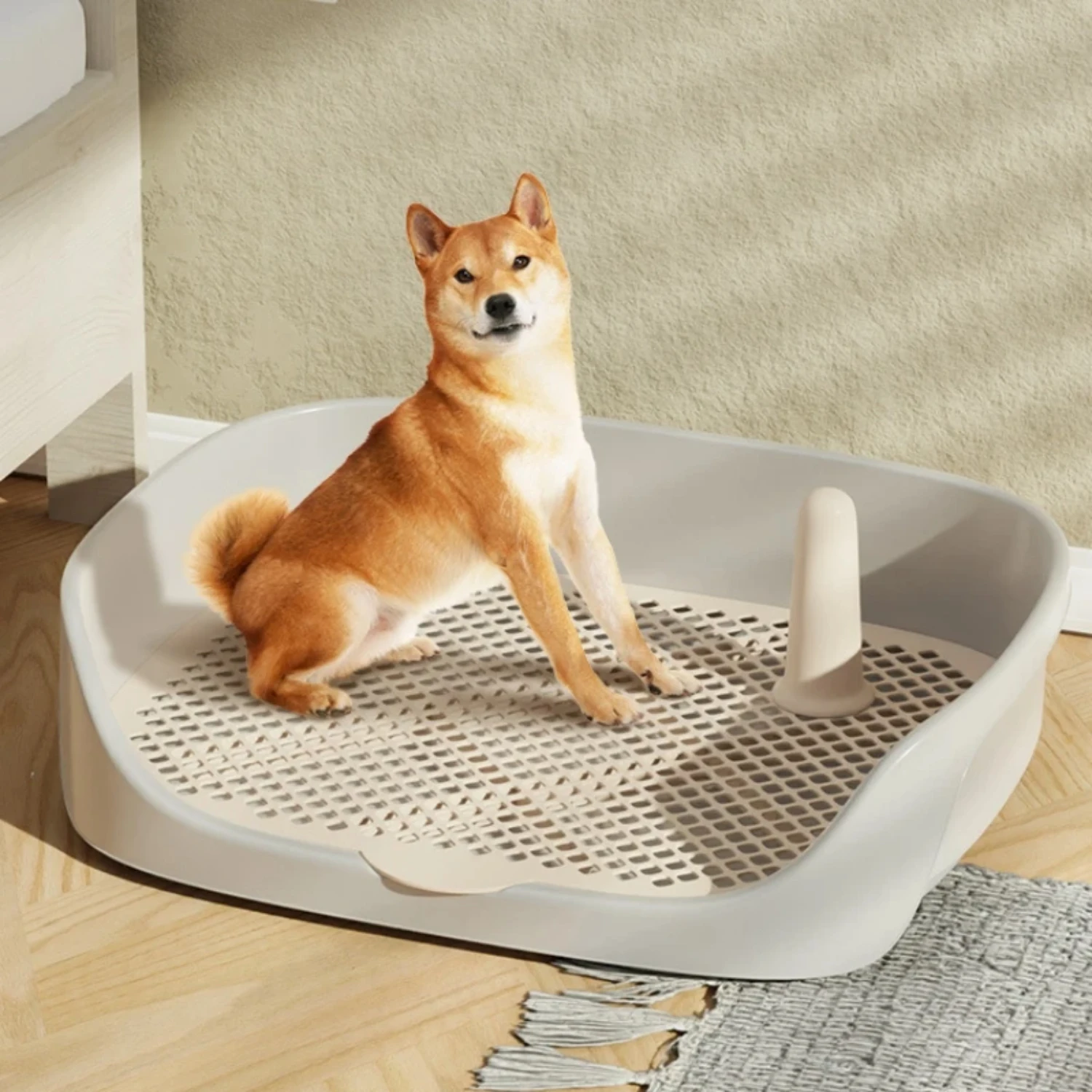 Portable Small Dogs Cats Training Toilet Puppy Pad Holder Tray Indoor Dog Potty - Pet Supplies Hamster acessories Aseo Bedding