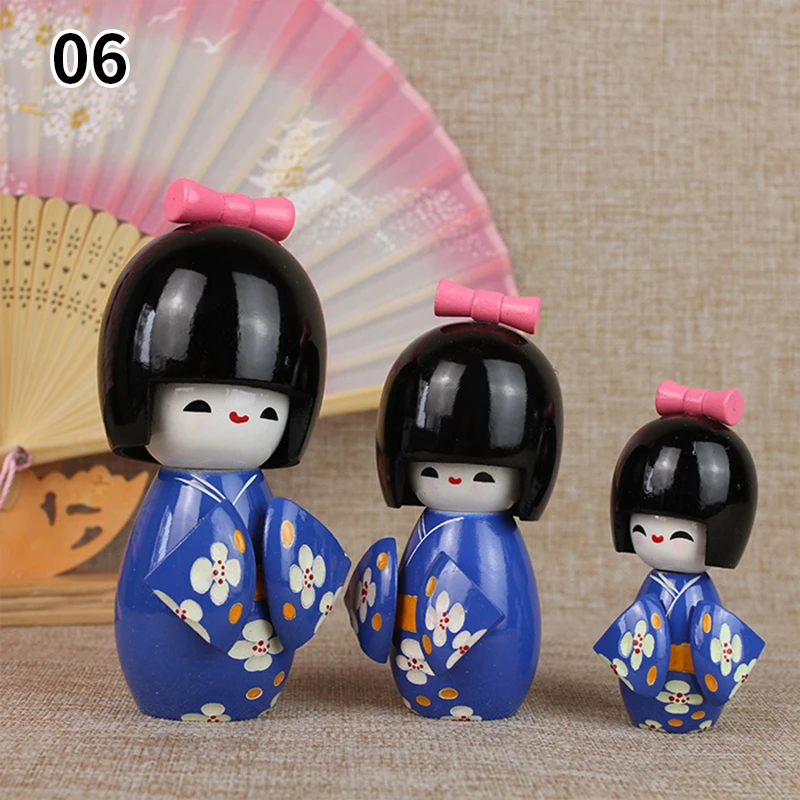 1Set Japanese Puppet Doll Kimono Sakura Cartoon Dolls Home Decoration Cuisine Sushi Restaurant Ornament Girl Cute Desktop Gift