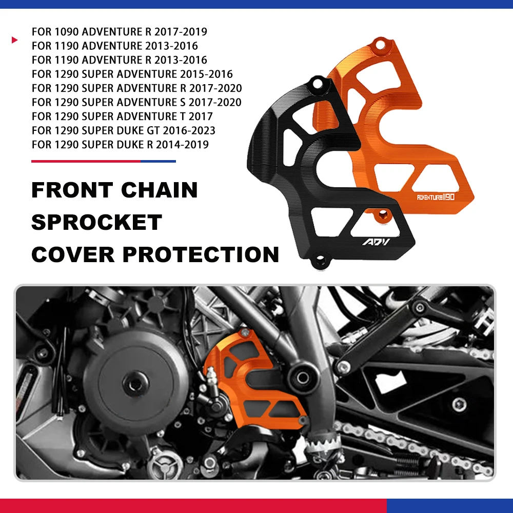 

Sprocket Guard Cover Chain Case Saver For 1290 Super Duke GT 16-23 Super Duke R 2014-2019 1290 Super Adventure R/S 2017-2020